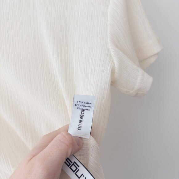 NEW K.NGSLEY Off-White "Uncut" T-Shirt Size XS - Picture 8 of 10